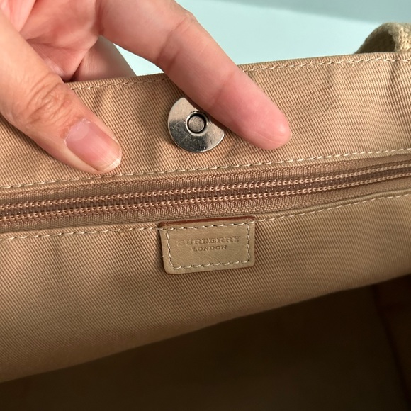 Burberry Pre-Loved Canvas Tote Bag - Picture 9 of 11